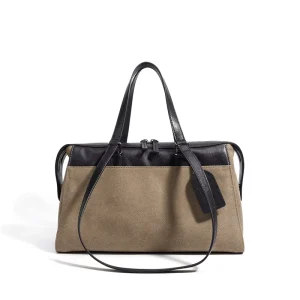 ODM OEM Custom Fall Winter Versatile Canvas Shoulder Bag Niche Crossbody Bag Large Capacity Magnetic Closure Handbag
