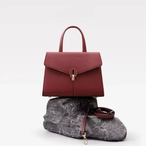 ODM OEM Lady Genuine Leather Women’s Bridal Wedding Luxury High End Handbag With Cover Closure