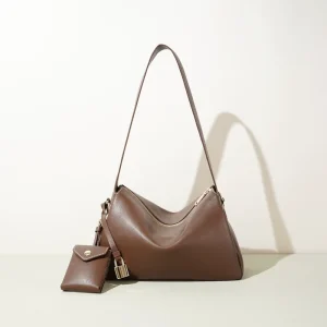 ODM&OEM Custom Genuine Leather Designer Single-Shoulder Bag Niche Crossbody Bag Exquisite Small Bag With Pendant Handbag