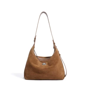ODM&OEM Manufacturer New Cowhide Velvet Simple Shoulder Bag And Versatile Crossbody Bucket Bag