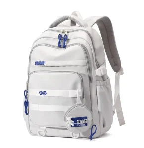 OEM Custom Fashion Student Backpack for Teen Girls and Boys Unisex Nylon Softback with Water Resistant and Large Capacity