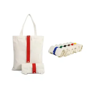 OEM Customized Logo Eco Organic Cotton Canvas Medium Size Shoulder Strap Foldable Dust Tote Bag for Shopping