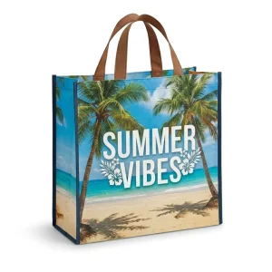 OEM ODM Custom Laminated Non Woven Tote Bags Reusable Eco Friendly Shopping Bags with Logo Printed