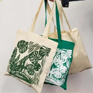 OEM & ODM Custom Printed Large Reusable Cotton Canvas Tote Bag Recycled Shopping Bags with Logo