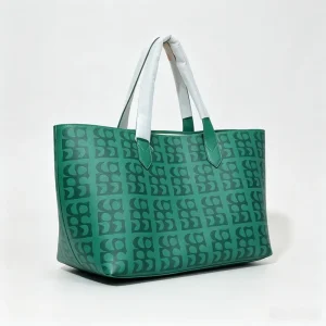 OEM ODM PU Leather Women Hand Bag Geometric Embossed Pattern Tote Custom Logo