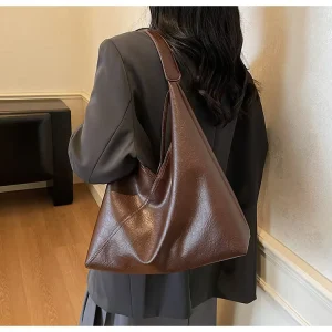 OEM PU Leather Hobo Bag with Waterproof Lining Candy Print Women’s Big Simple Cross Body Tote Handbag