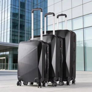 OEM Simple Classic Luxury 3-in-1 ABS Waterproof Light Weight Modern Cabin Size 4-Wheel Suitcase Set with Multi Color