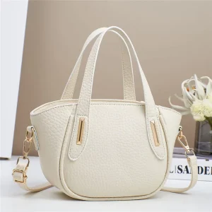 OEM Waterproof Soft Pu Leather Women’s Shoulder Bag Designer Solid Color Message Purses Small Totes and Handbag