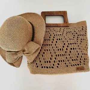 Oem Luxury Custom Mini Knitting Raffia Knitted for Women Handmade Crochet Bag