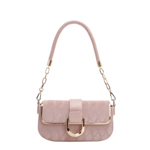 Office Workers White Collar Elegant Shoulder Bag New High-end Rhomboid Chain Underarm Bag Single Strap PU Magnetic Summer