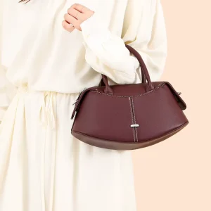 Online New Smile Fashion Strap Two Straps Shoulder Bag with Cover Closure for Women High End Textured Light Luxury Handbag