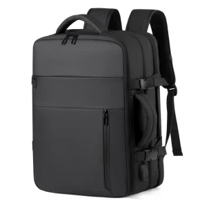 Outdoor Backpack Lightweight Oxford Waterproof Expandable Bags Business Travel Commute USB Charging Laptop Backpack