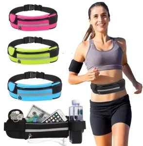 Outdoor Sports Running Jogging Waist Bag Waterproof Phone Waist Belt Pack Fitness Elastic Men Women Fanny Pack