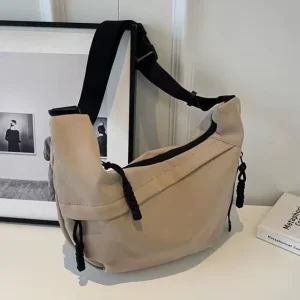 Oxford Cloth Dumpling Bag Large Capacity Travel Shoulder Bag Adjustable Strap Waterproof Wear Resistant Casual Bag