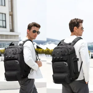 Ozuko 9590 High Quality Luxury Anti Theft Laptop Backpack 15.6 Inch Multi Function Travel Backpack for Men