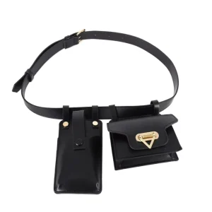 PU Belt with Two Mini PU Bags
