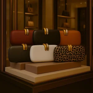 PU Clutch Bag Crossbody Handbag Women Chain Clutch Evening Bag