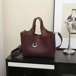 PU Crossbody Bag Women Ruched Zipper Closure Large Capacity Portable Lady Fashion Summer Daily Use Travel