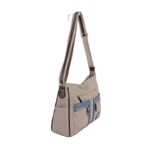 PU Fabric Waterproof Crossbody Bag Adjustable Wide Shoulder Straps Lightweight for Women Daily Commuting
