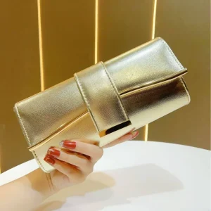 PU Leather Clutch Bags for Women Luxury Chain Crossbody Shoulder Bag Fashion Clutch Party Bag