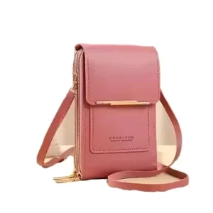 PU Leather Crossbody Bag Mobile Cell Phone Bag Wallet Purse Pouch With Touch Ladies Small Shoulder Bag For Girl Woman
