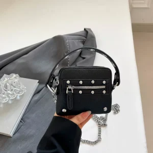 PU Leather Hand Bags for Girls New Design Mini Sac Femme Women Fashion Chain Crossbody Purses and Handbags
