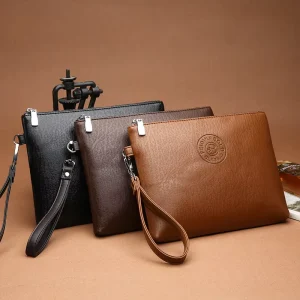 PU Leather Men’s Handbag Business Clutch Bag Casual And Fashionable Handbag For Office And Daily Use Quality Crafted