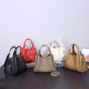 PU Leather Stylish Soft Zipper Closure Waterproof Tote Purses For Women Vegan Leather Handbags Travel Satchel Crossbody Bags