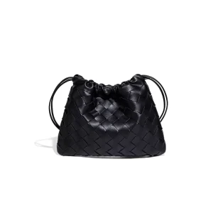 PU Leather Woven Shoulder Bag Niche Design Hand woven Cloud Bag Single Shoulder Cross body Bag