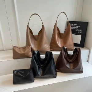 PU Shoulder Bag Luxury Trendy Female Tote Bags Handbags Shoulder Bag Big Size for Ladies