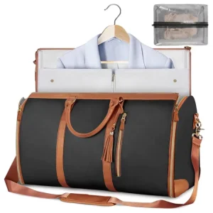 PU Travel Luggage Set Light Weight Foldable Zipper Portable Suit Pouch and Garment Duffel Bags Business Carry Sacs De Voyage