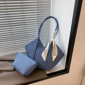 PU Winter Designer Purse Handbags High Quality Large Capacity Fashion Solid Color Shopping Bags Ladies Travel