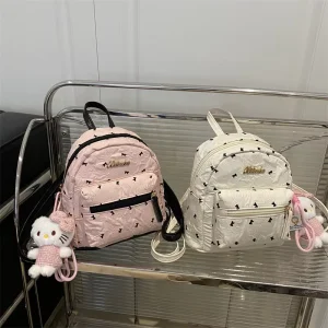 PU Zipper Women’s New Fashion Travel Backpack Small Korean style Student Casual Schoolbag Backpack