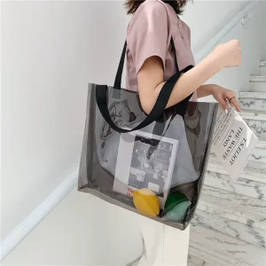 PVC Shopping Bags Lightweight Durable Ideal for Morning Grocery Shopping After Work Errands and Outings