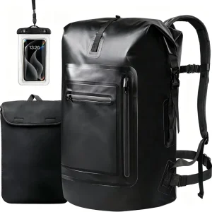 PVC Waterproof Backpack Floating Dry Wet Bag 35L Foldable With Laptop Case