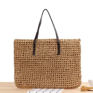 Paper Straw Bag Summer Daily Life Fashion Beach Shoulder Bag