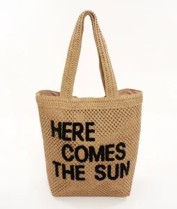 Paper Straw Tote Fashional Customized Logo Beach Bag
