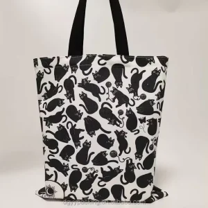 Personalized Custom Logo Recyclable Premium Cotton Canvas Tote Bag Custom Printed Design Custom Color Size Screen Printed Hand