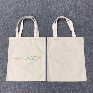 Personalized Designer Shopping Bags Custom Beach Bags Cotton Canvas Tote Bag with Custom Plrinted logo for Women