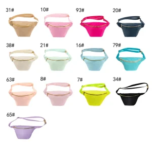 Personalized Logo Waterproof Unisex Zipper Purse Jumbo Hip Bum Bag Crossbody Fanny Pack Waist Bag Nylon Belt Bag for Women