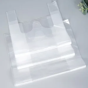 Plastic Bags Pollution Bags Work Household Packaging Products Collection to Shop Plastic T Shirt Bag