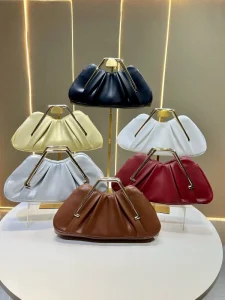 Pleated Clutch Wedding Handbags Elegant Versatile Evening Bag Ladies Dinner Bag Fashion Woman Party Clutch Bag