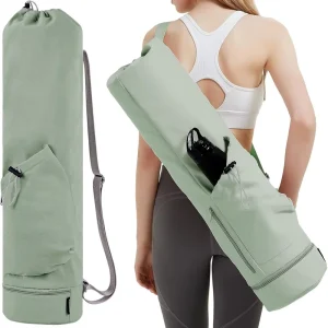 Polyester Yoga Mat Tote Bag Multi Functional Travel Storage Sports Gym Bag with Waterproof Zipper Closure