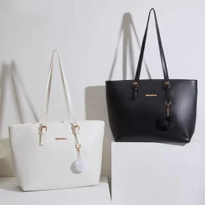 Popular Large Capacity Summer Women’s Tote Bag with Zipper Closure and Polyester Lining