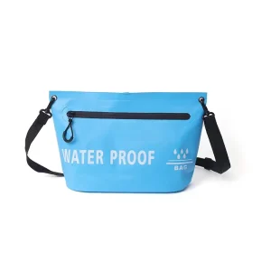 Portable 2L Single Waterproof PVC Toiletry Bag Fashion Handheld Makeup Zipper Storage for Outdoor Travel Swimming Camping Hiking