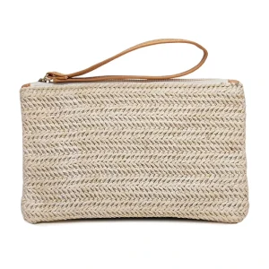 Portable Durable Straw Bags Women Handbags for Shopping Outdoor Travel Stylish Customized Straw Clutch Bag