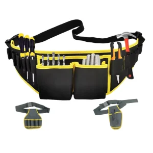 Portable Heavy Duty Electrician Tool Kit Waist Tool Bag Storage Belt Convenient Waist Bags