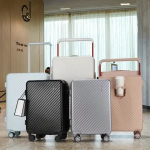Portable Multi Functional Travel Bags Waterproof Polyester Lining with Lock Spinner Caster Fashionable Luggage Sets