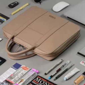 Portable Multifunction Computer Bag Fashion Leather Business Laptop Bag