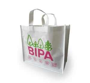 Premium Custom Pure PLA Non Woven Tote Bag Eco Friendly Biodegradable Shopping Bag
